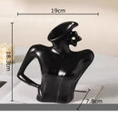 GobekUsa Elegant Dames Ceramic Vase Figure Flower Pot Desk Decoration Room Decor