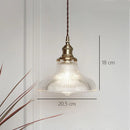 GobekUsa Brass Glass Retro Chandelier Art Deco LED Dining Room Light