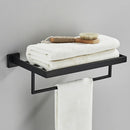 GobekUsa Black Towel Rack Bar 40cm SUS304 Modern Gold Cloth Holder Wall Mounted