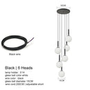 GobekUsa LED Glass Ball Chandelier for Home Dining Hotel Decor