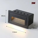 GobekUsa LED Embedded Wall Light for Outdoor Step&Stair, IP65 Waterproof Recessed Wall Lamp