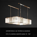 GobekUsa Luxe E14 LED Crystal Pendant Chandelier: Elegant Dining Room Lighting
