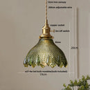 GobekUsa Glass Knob Switch LED Pendant Light - Nordic Modern Adjustable Hanging Lamp