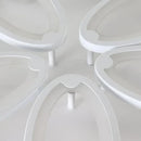 GobekUsa 5-Light Acrylic LED Ceiling Chandelier for Modern Living Room Bedroom