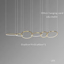 GobekUsa Gold Round Ceiling Chandelier - Elegant Dining Room Hanging Lamp