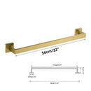GobekUsa Brushed Gold Bathroom Set: Towel Bar, Robe Hook, Shelf, Tissue Holder & Accessories