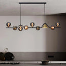 GobekUsa Black Gold Glass Chandelier LED Luxury Pendant Light