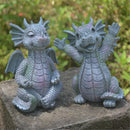 GobekUsa Dino Garden Sculpture - Fun Dinosaur Decor for Yard, Wall & Windows