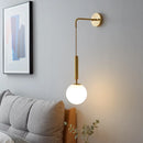 GobekUsa Elegant Glass Wall Lamp for Living Room Bedroom LED Lighting