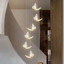 GobekUsa Golden Butterfly LED Chandelier: Modern Nordic Stylish Interior Lighting for Living Room, Bedroom & Kitchen.