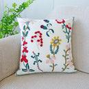 GobekUsa Green Tulip Embroidery Pillowcase 45X45CM - Sofa Bed Office Car Chair Cover
