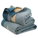 GobekUsa Kawaii Fish Cotton Gauze Blanket