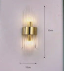 GobekUsa Crystal Wall Lamp: Elegant Decor for Living Room, Bedroom, or Bedside Fixtures