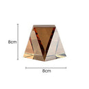 GobekUsa Geometric Crystal Artwork Polyhedron Sculpture Desk Decoration Modern Home Decor