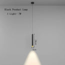 GobekUsa Black Pendant Lamps: Modern Bedroom Lighting with Long Cable
