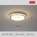 GobekUsa Crystal Round LED Ceiling Chandelier - Modern Stainless Steel Light