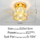 GobekUsa Crystal Glass LED Chandelier for Modern Living, Study, and Aisle Lighting