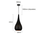 GobekUsa Iron Hollow Droplight for Dining Room, Bar, Kitchen, and Clothing Store