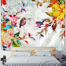 GobekUsa Botanical Flying Bird Tapestry Wall Hanging for Nature Inspired Boho Living Room