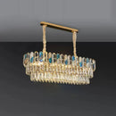 GobekUsa Dimmable LED Sea Shell Crystal Chandelier Luminaire for Living Room
