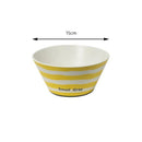 GobekUsa Korean Style Round Bamboo Fiber Dining Plate for Desserts, Fruits, and Cakes