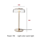 GobekUsa Circular Glass Lampshade Floor Lamp for Living Room Office LED Lights