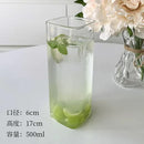 GobekUsa 500ml Square Glass Juice Cup - Transparent & Heat-Resistant