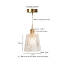 GobekUsa Green Glass LED Pendant Light Fixture - Modern Nordic Hanging Lamp