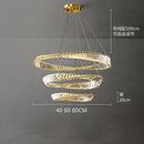 GobekUsa Crystal Stainless Steel Ceiling Pendant Light for Luxurious Living