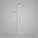 GobekUsa LED Tube Pendant Lamp for Dining Room, Bedroom, Kitchen, Bar, Hall