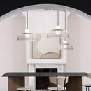 GobekUsa Double Balls Glass Chandelier Pendant Light for Kitchen Dining Room