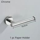 GobekUsa Bathroom Hardware Set Shelf Paper Holder Hook Towel Rack Ring Bath Accessories