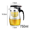 GobekUsa Glass Tea Set with Infuser, Pu Erh Kettle, Gaiwan Pots - 900ml