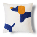 GobekUsa Luxe Blue Tufted Pillowcase Embroidered Decor for Home Sofa 45x45cm 30x50cm