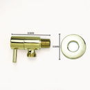 GobekUsa Brass Triangle Valve Black Hot Cold Water Angle Faucet
