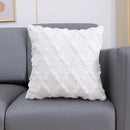 GobekUsa Fluffy Embroidery Diamond Cushion Cover for Home Decor - 45x45cm