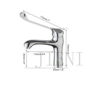 GobekUsa Brass Long Handle Basin Faucet Mixer Tap Deck Mount Chrome Polished