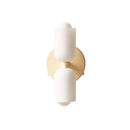 GobekUsa French Cream Double Headed Glass Wall Lamp for Bedroom and Living Room