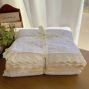 GobekUsa Lace Romantic Comforter Set - Full Twin Double Size Bed Linens