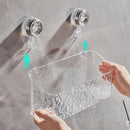 GobekUsa Bathroom Shelf Suction Cup Storage Rack - Wall Mounted Draining Basket