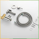 GobekUsa Brass Bidet Spray: Gold/Black, Hot/Cold Mixer Valve, Bathroom Shattaf Sprayer