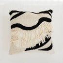 GobekUsa Boho Tufted Pillow Cover with Tassels - 45x45cm Square for Home Décor