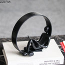 GobekUsa Abstract Black Characters Sculpture Resins Desk Decoration for Aesthetic Room Decor