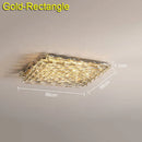 GobekUsa Crystal Ceiling Lamp: Modern Minimalist Indoor LED Lighting for Living Room, Dining & Bedroom