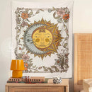GobekUsa Celestial Sun Moon Tapestry Wall Hanging for Home Decor and Boho Aesthetic