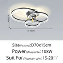 GobekUsa Acrylic Circle Chandelier Pendant Lights - Modern Indoor Lighting Decor for Living Room