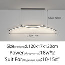 GobekUsa LED Ceiling Lights White Black Infinite Dimming Home Lighting Fixtures