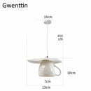 GobekUsa Ceramic LED Pendant Lights: Nordic Teapot Design for Modern Living and Kitchen.