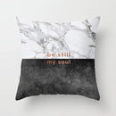 GobekUsa Gray Marble Black Agate Pillow Case for Home Sofa Chair Decor