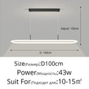 GobekUsa LED Pendant Light for Dining Table Kitchen Home Decoration Indo Lighting Lustre White Black Fixture Hanging Lamp